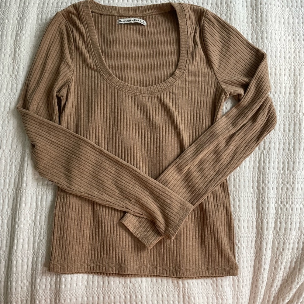 Tan A&F Long Sleeve